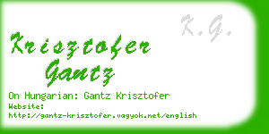 krisztofer gantz business card